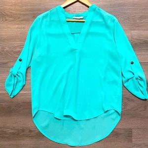 Mint green blouse